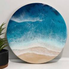 Картина из эпоксидной смолы Море с песком