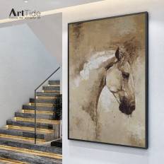 Картины с лошадьми на холсте абстрактная
